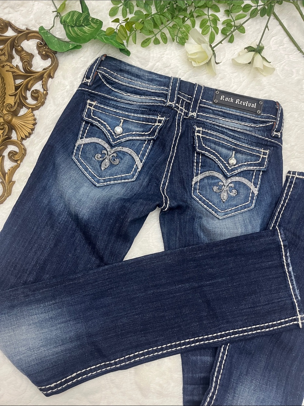 Rock Revival Sasha Straight Jeans size 28